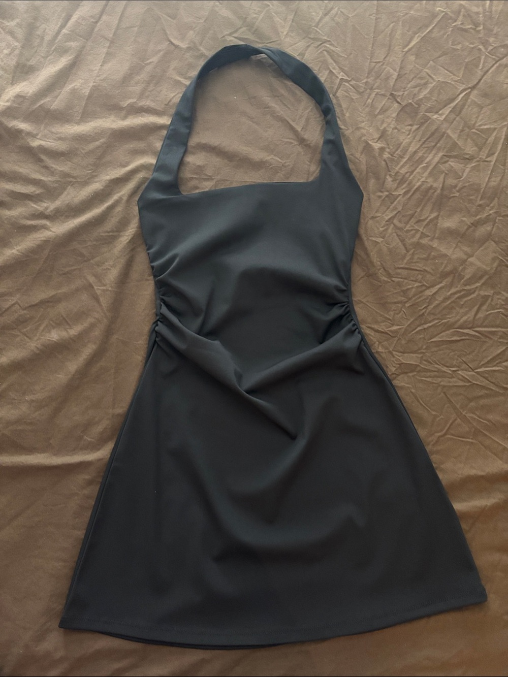Zara Black Halter Mini Dress